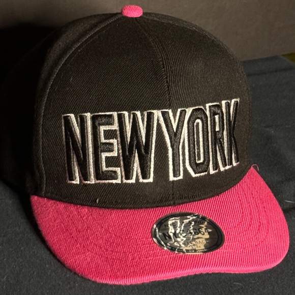 New York pink and black cap one size fits all - Picture 2 of 4